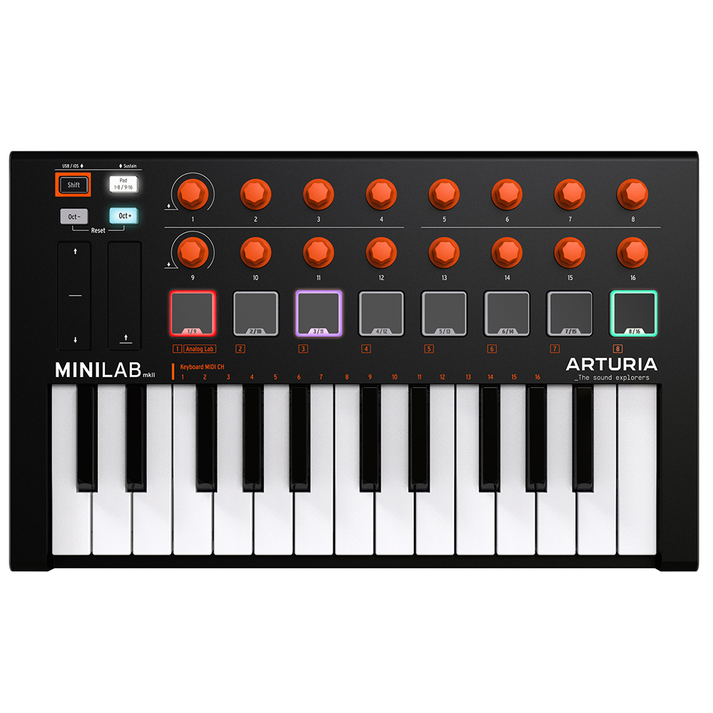 midi-клавіатура arturia Minilab MKII orange